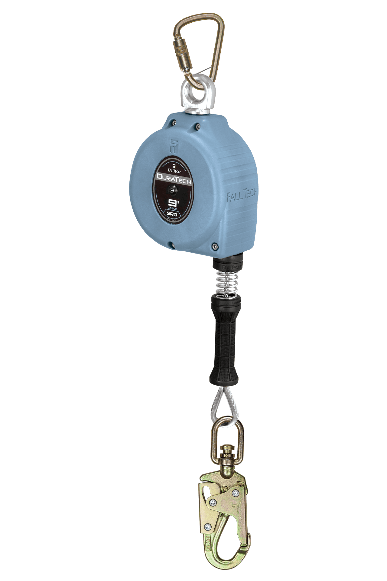 9' DuraTech® Cable SRL with Steel Swivel Snap Hook, Includes Steel Anchorage Carabiner