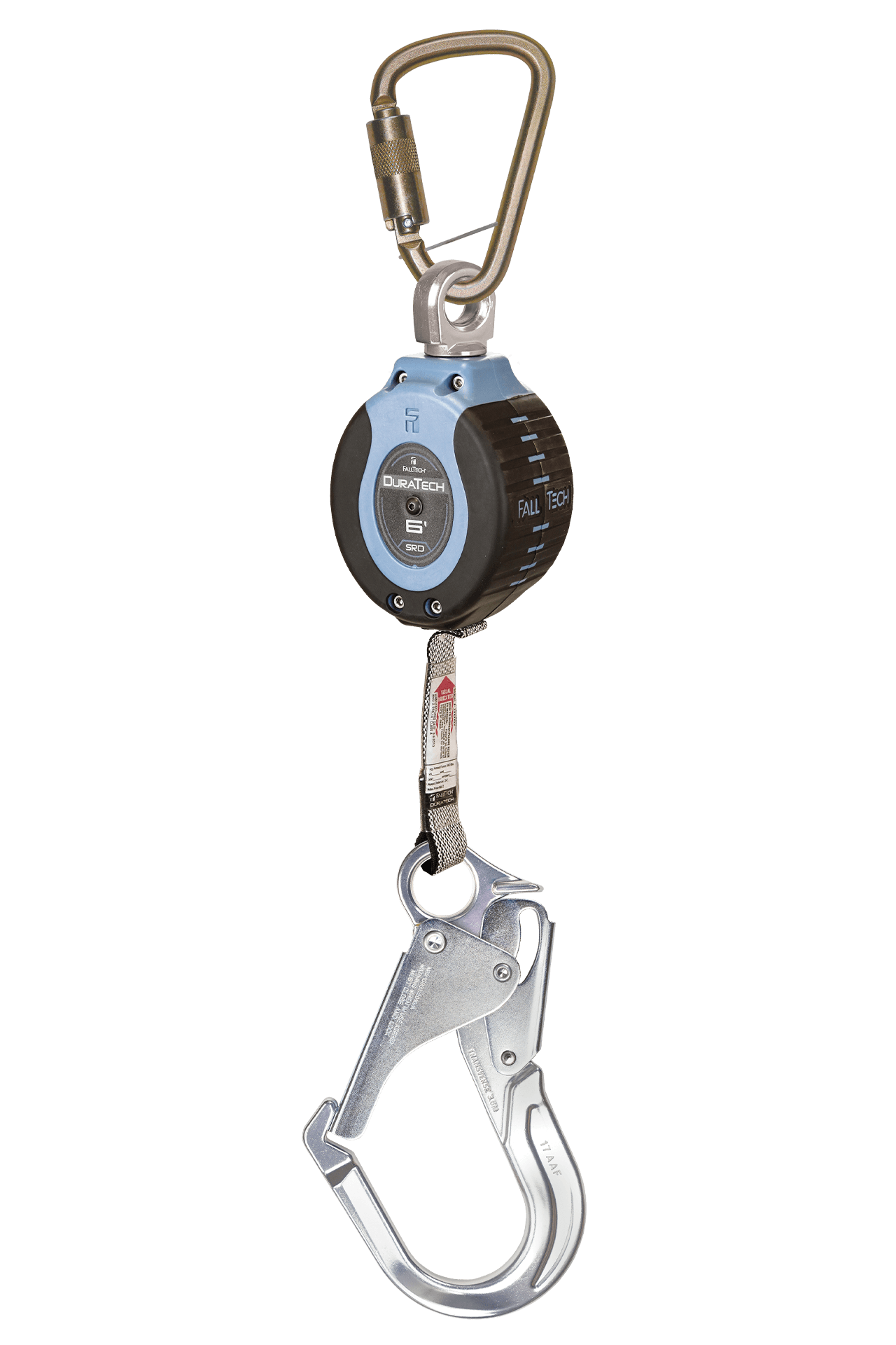 6' DuraTech® Personal SRL with Aluminum Rebar Hook, Includes Steel Dorsal Connecting Carabiner