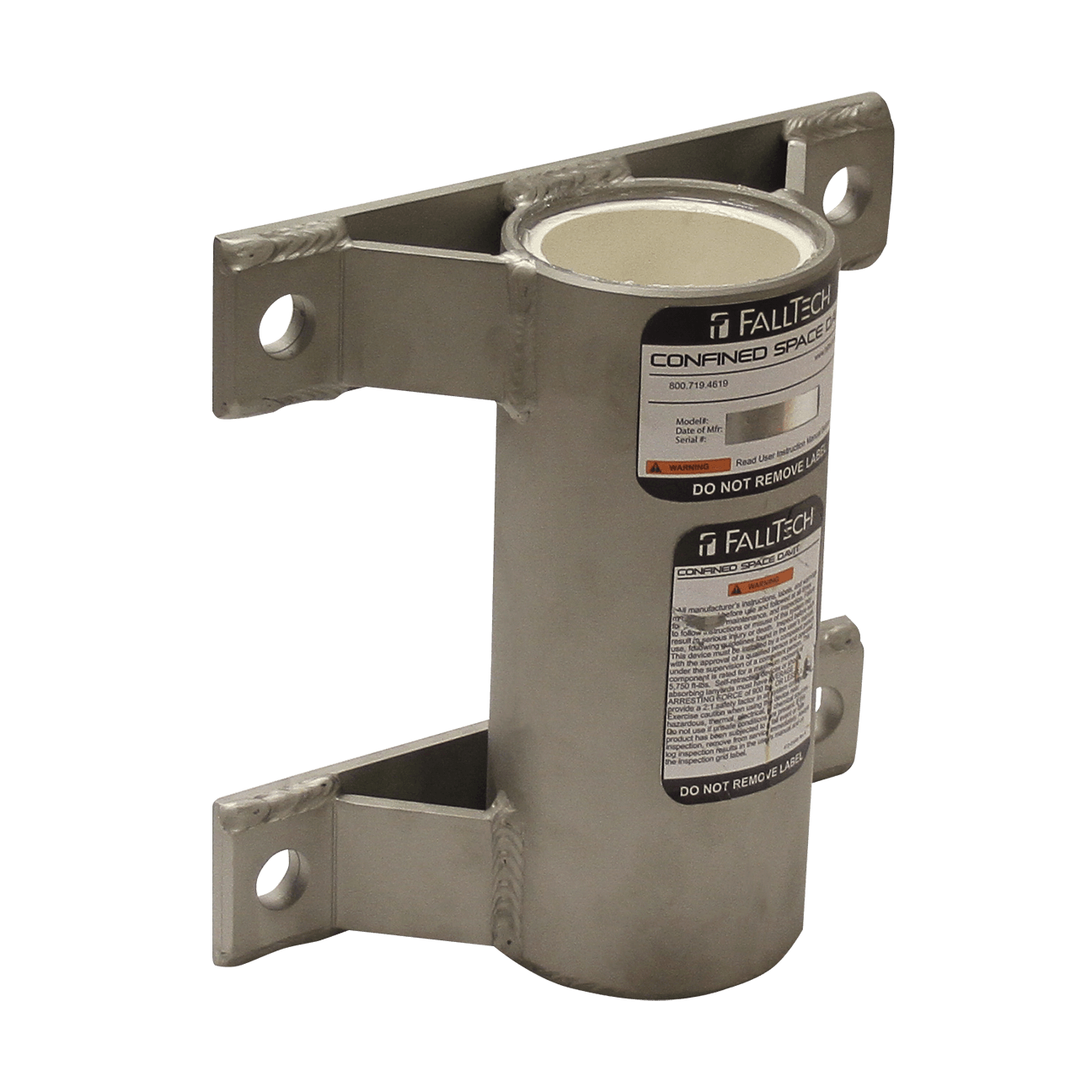 Wall-mount Stainless Steel Bolt-on Fixed Davit Base