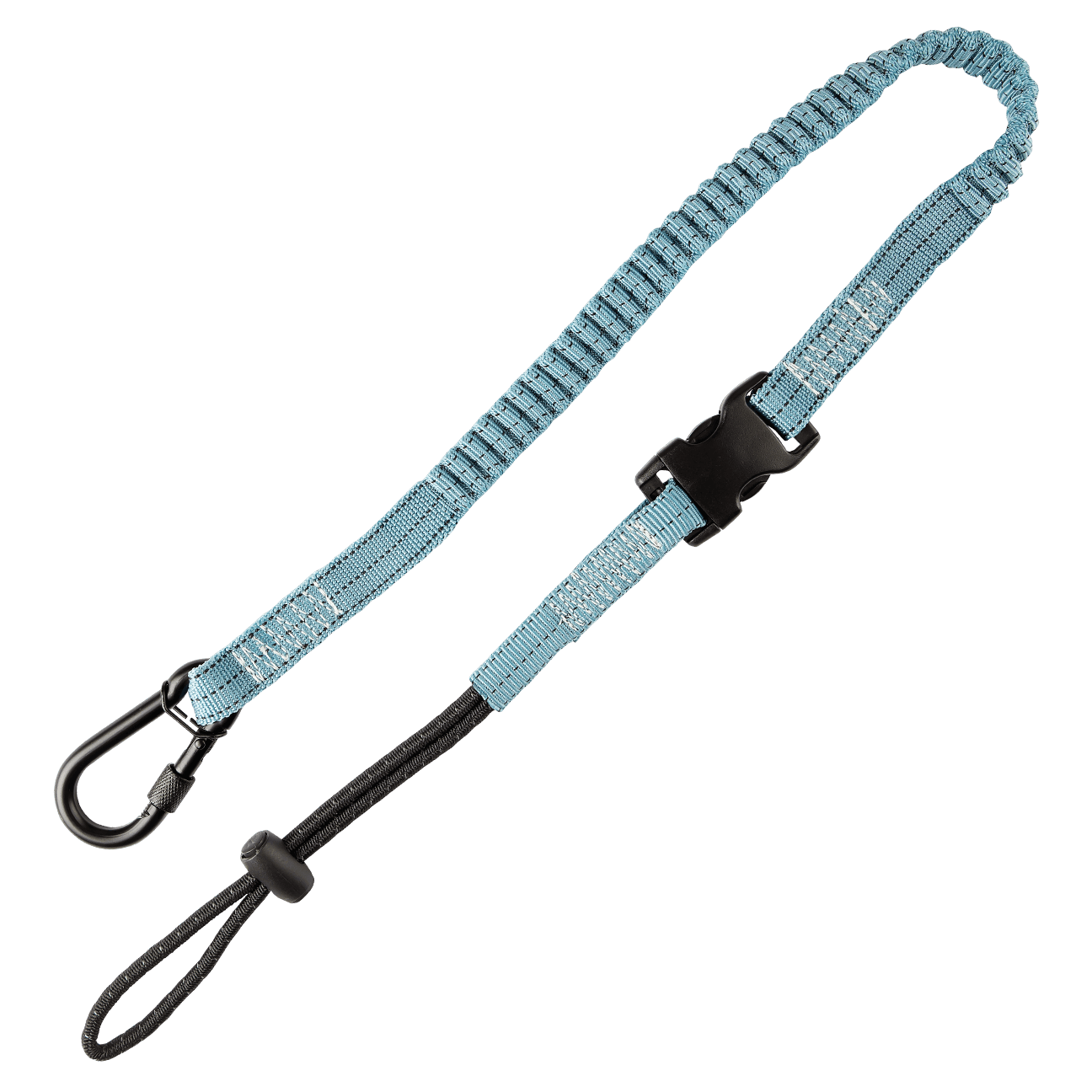 5 lb Tool Tether with speed-clip, choke-on cinch-loop and steel screwgate carabiner, 36", 1/pk