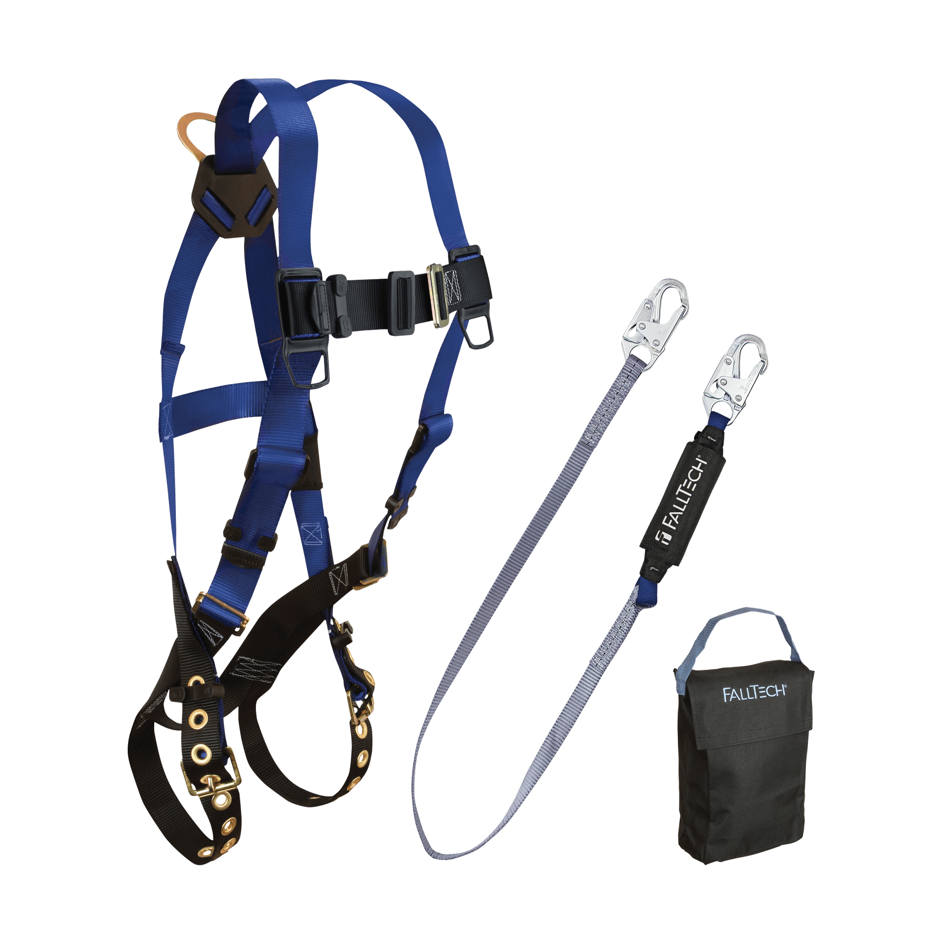 Harness and Lanyard 3-pc Kit Including Small Storage Bag (7016, 8256, 5005P)