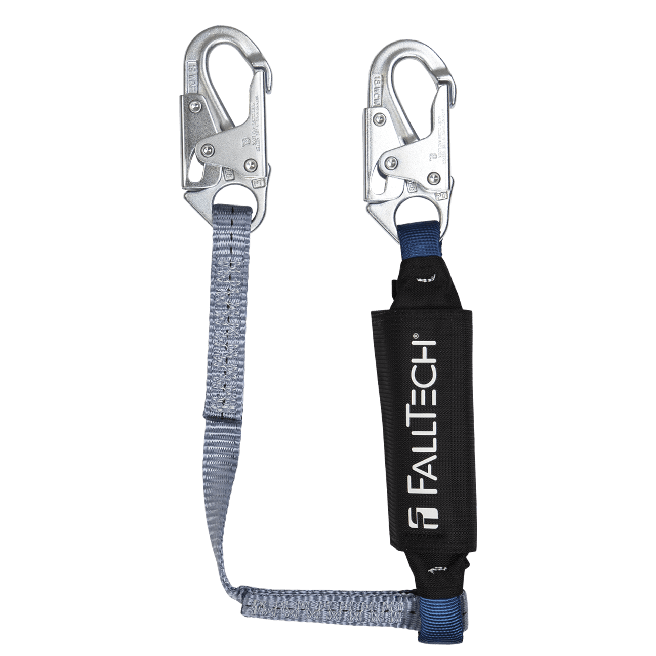 3' ViewPack® Energy Absorbing Lanyard, Single-leg with Steel Snap Hooks