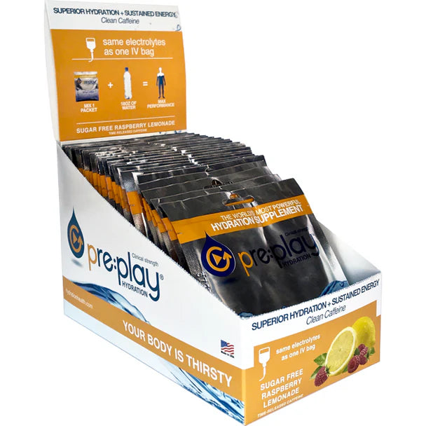 Pre:Play Clinical Strength Hydration—Time-released Caffeinated Energy Drink