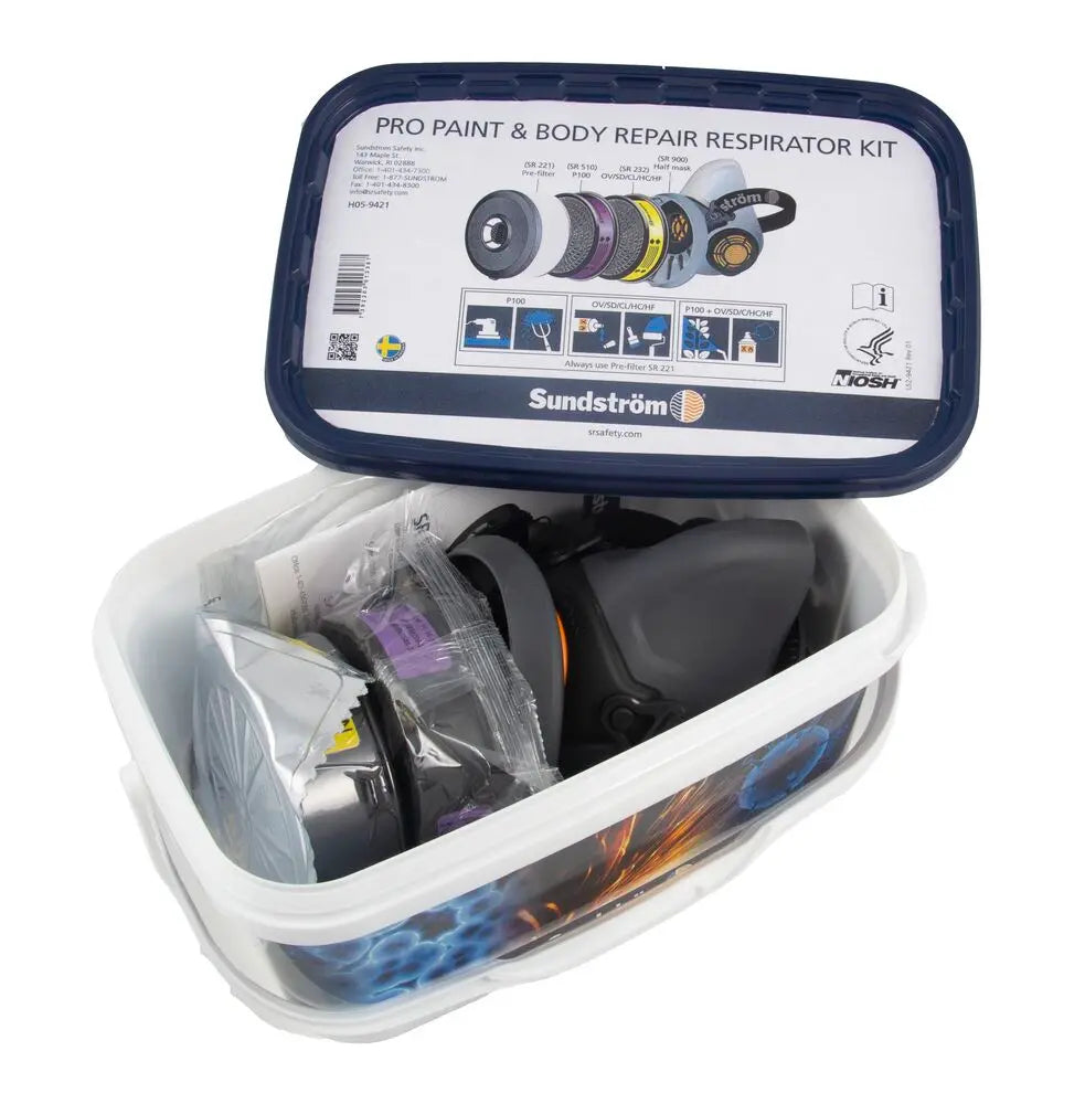 Pro Paint & Body Repair Kit (Half-Face Respirator)