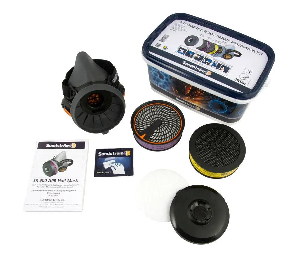 Pro Paint & Body Repair Kit (Half-Face Respirator)