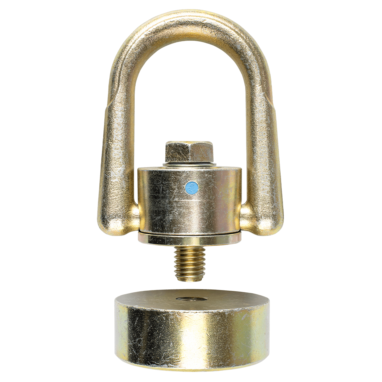 Rotating Weld-on D-Ring Anchor w/Puck + Bolt, 10k