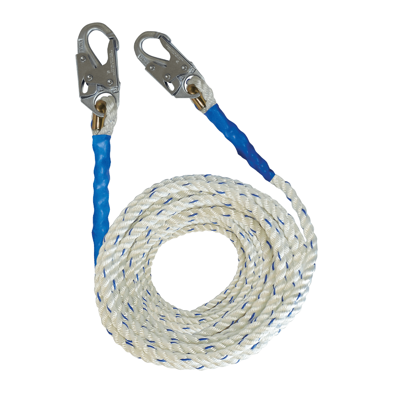 Premium Polyester Blend Vertical Lifeline with Double-hooks