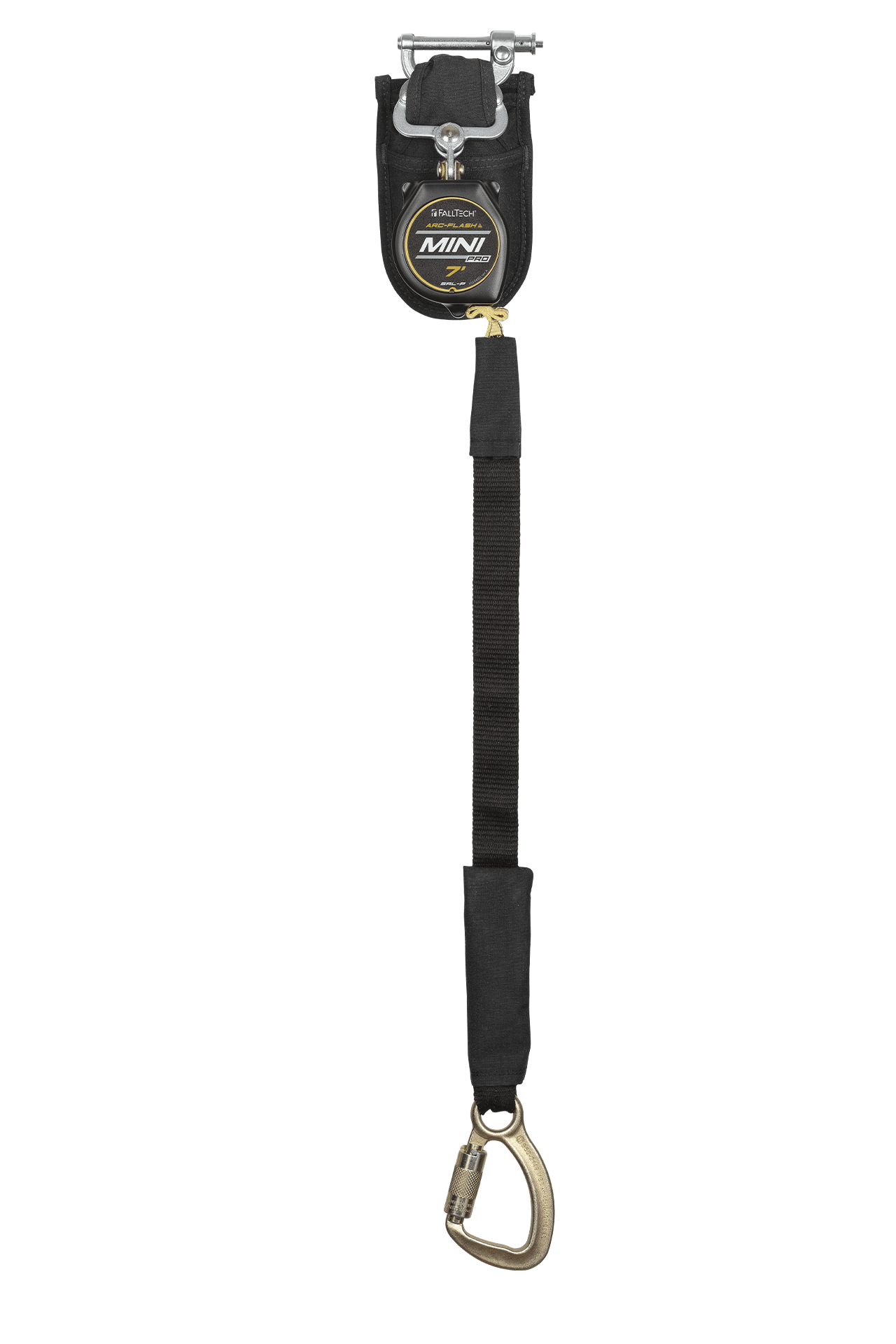 7' Arc Flash Mini Pro™ Class 1 Personal SRL-P, Single-leg with Steel 5k Carabiner