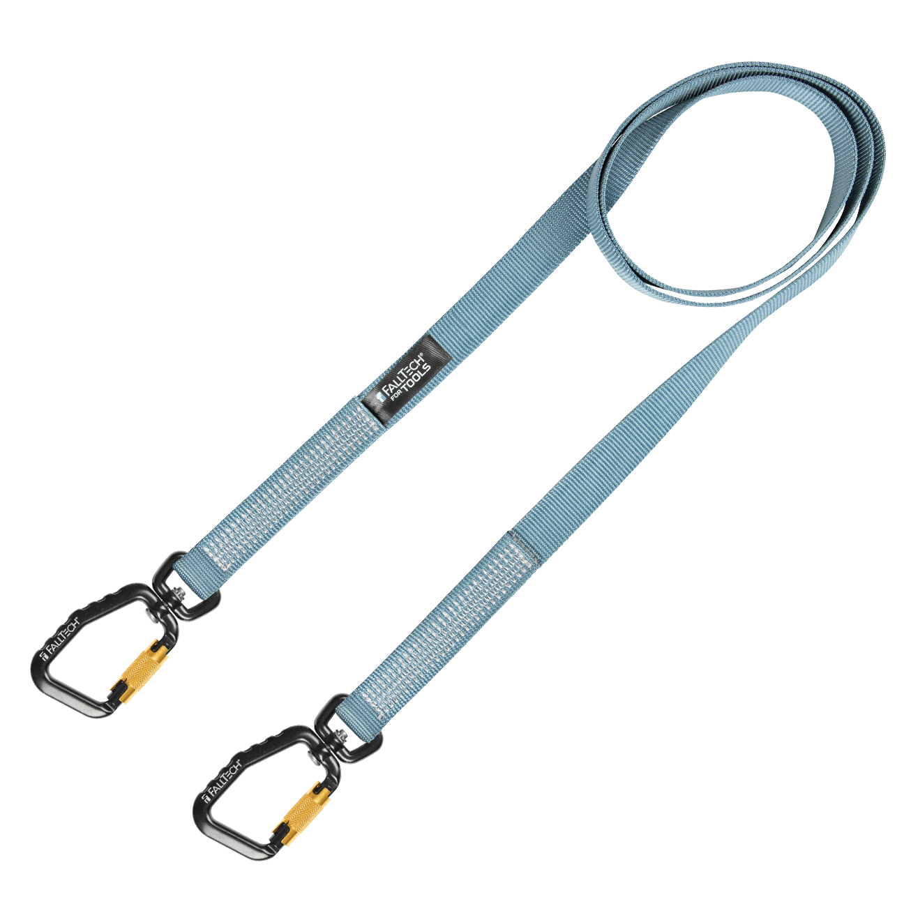 40 lb Premium Tool Tether with Non-stretch Web and Dual Swivel Aluminum Carabiners, 78" 1/pk