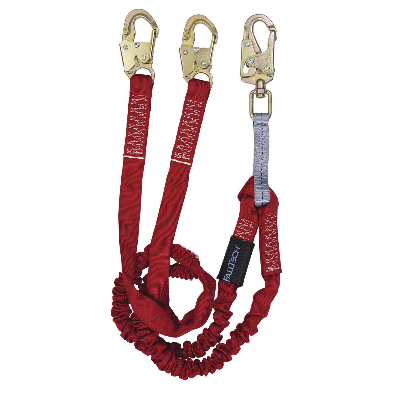 6' Ironman® Internal 12' free fall Lanyard, Double-leg with Steel Snap Hooks