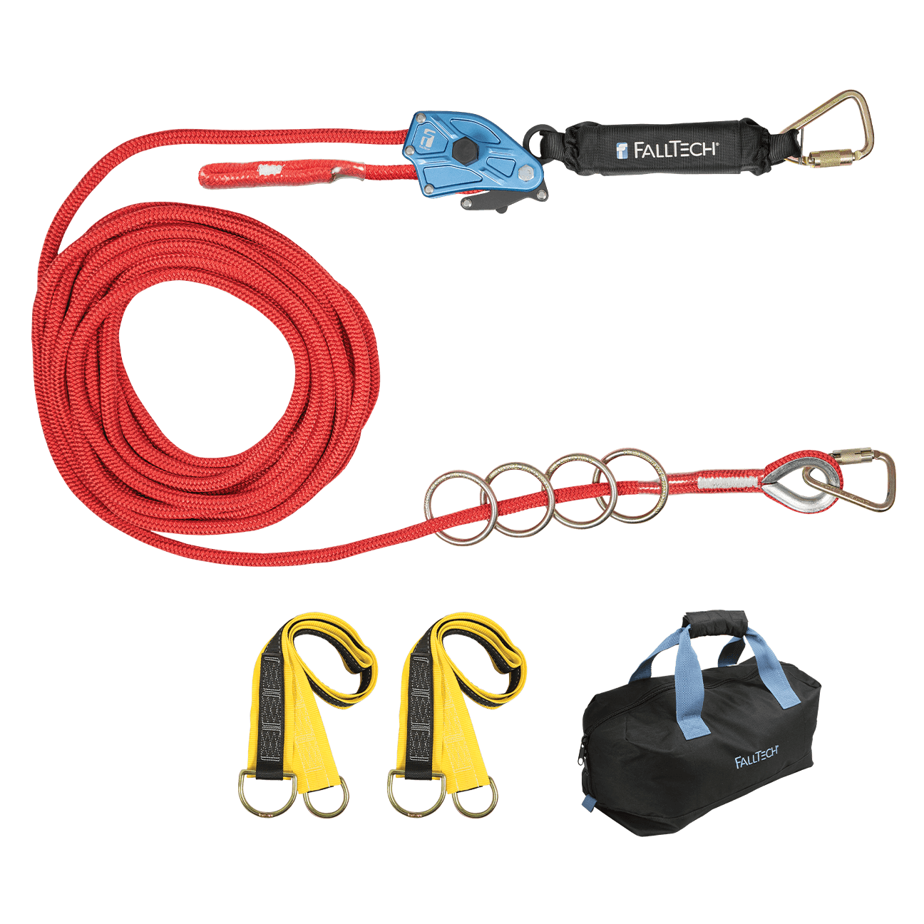 60' 4-Person Temp Rope HLL System