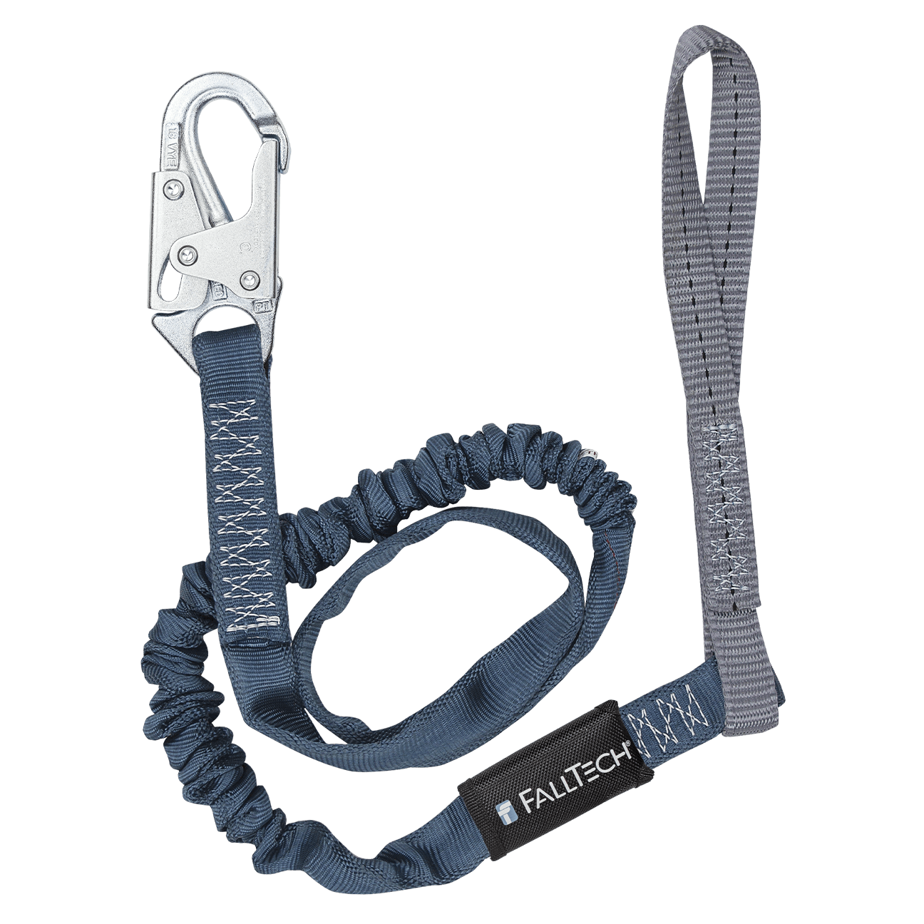 6' Internal Energy Absorbing Lanyard, Single-leg with Choke-loop with Steel Snap Hook