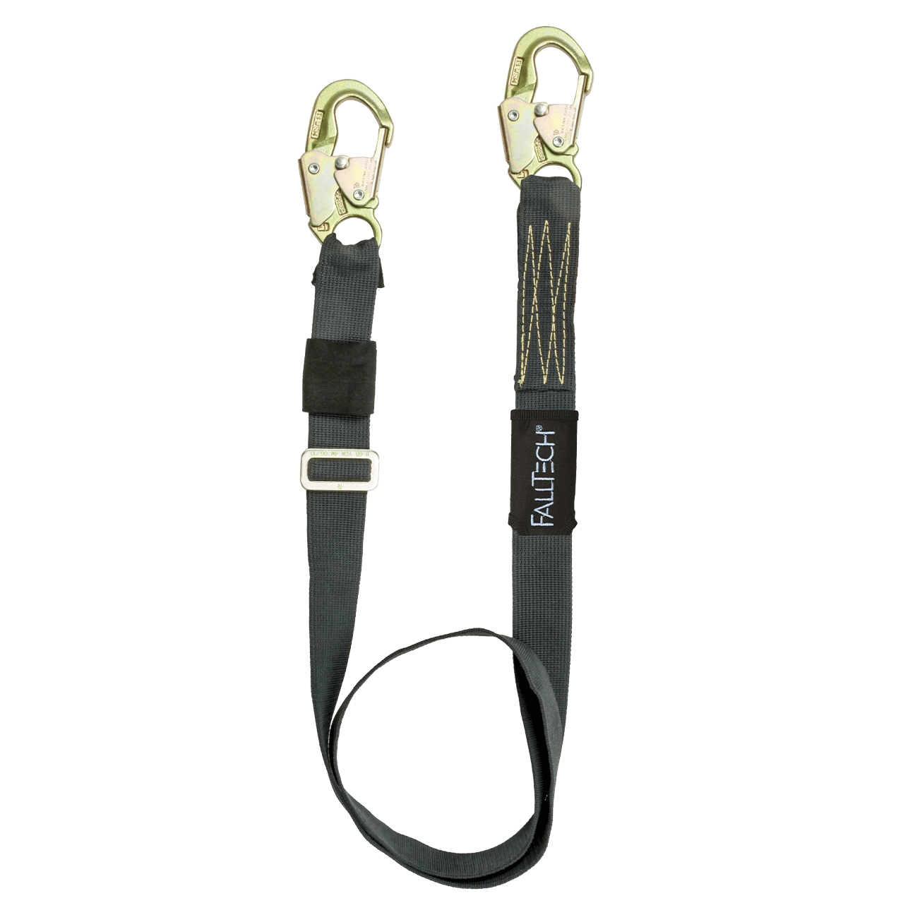 4' to 6' WeldTech® Adjustable Length Restraint Lanyard with Steel Snap Hooks