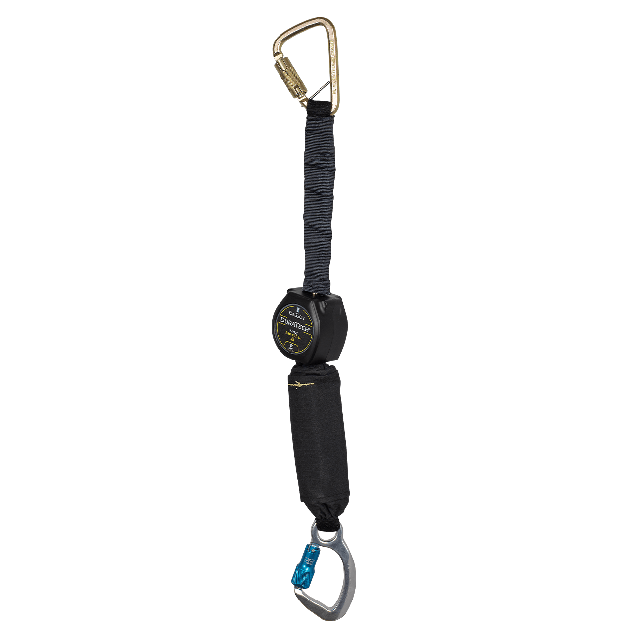 6' Arc Flash DuraTech® Mini Class 1 Personal SRL-P with Aluminum Dorsal Connecting Carabiner and Steel Anchorage Carabiner