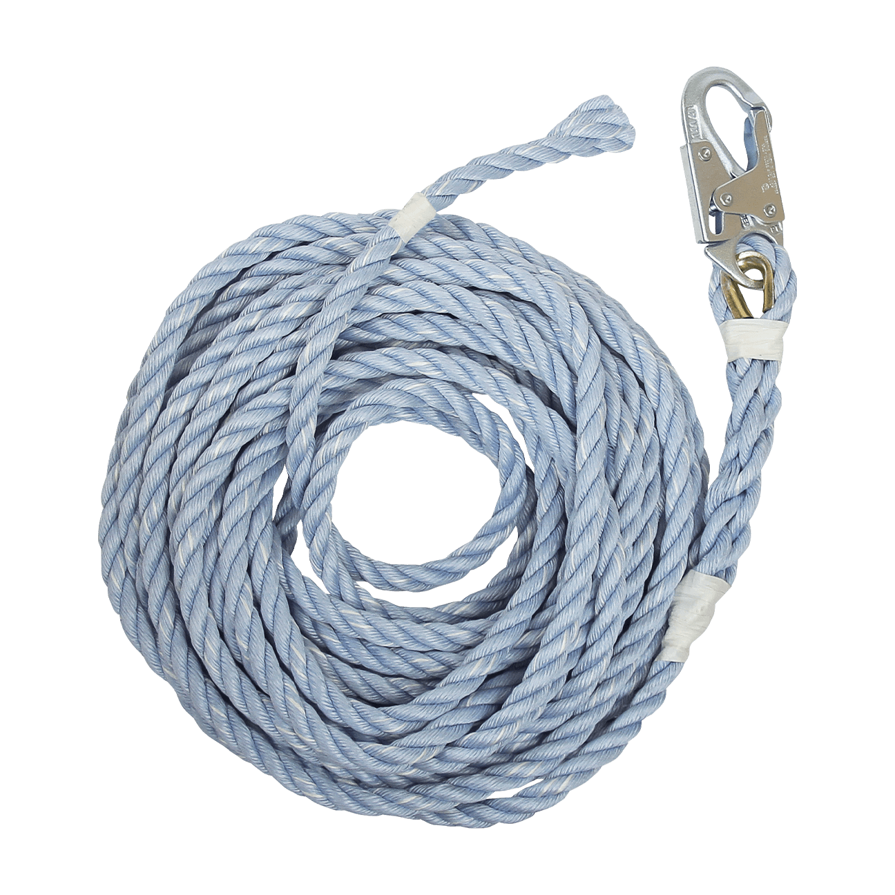 50' Construction-grade Vertical Lifeline with Back-spliced End