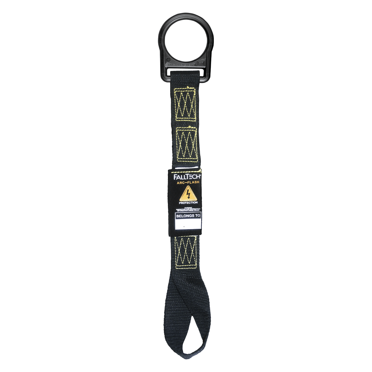 18" Arc Flash Dorsal D-ring Extender with Choke-loop and Overmolded D-ring
