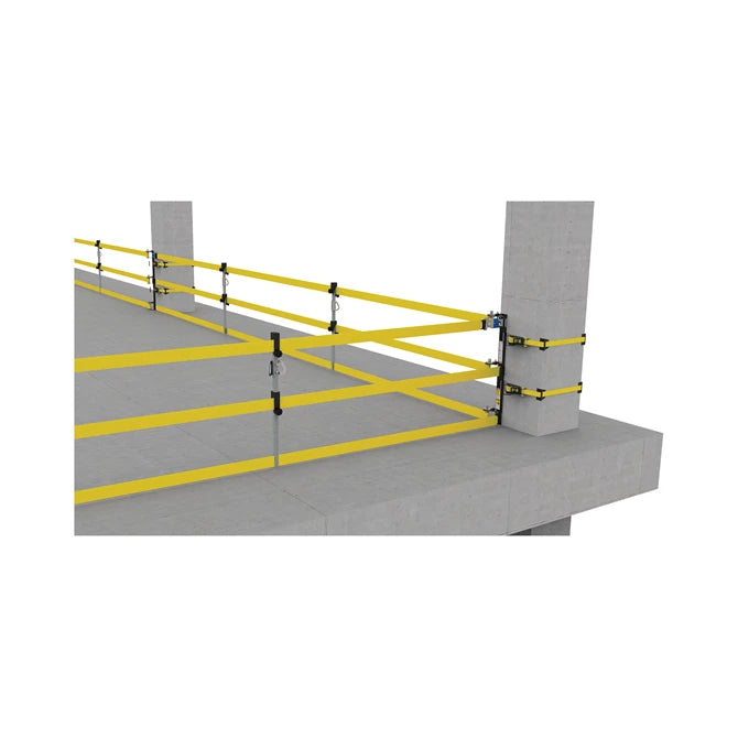 60 ft. WebRail Kit - Portable Fall Arrest & Tensioned Guardrail System