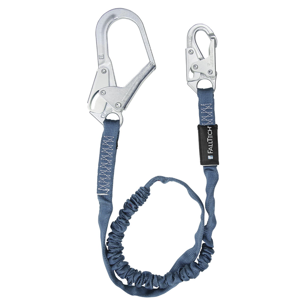 6' Internal Energy Absorbing Lanyard, Single-leg with Steel Connectors
