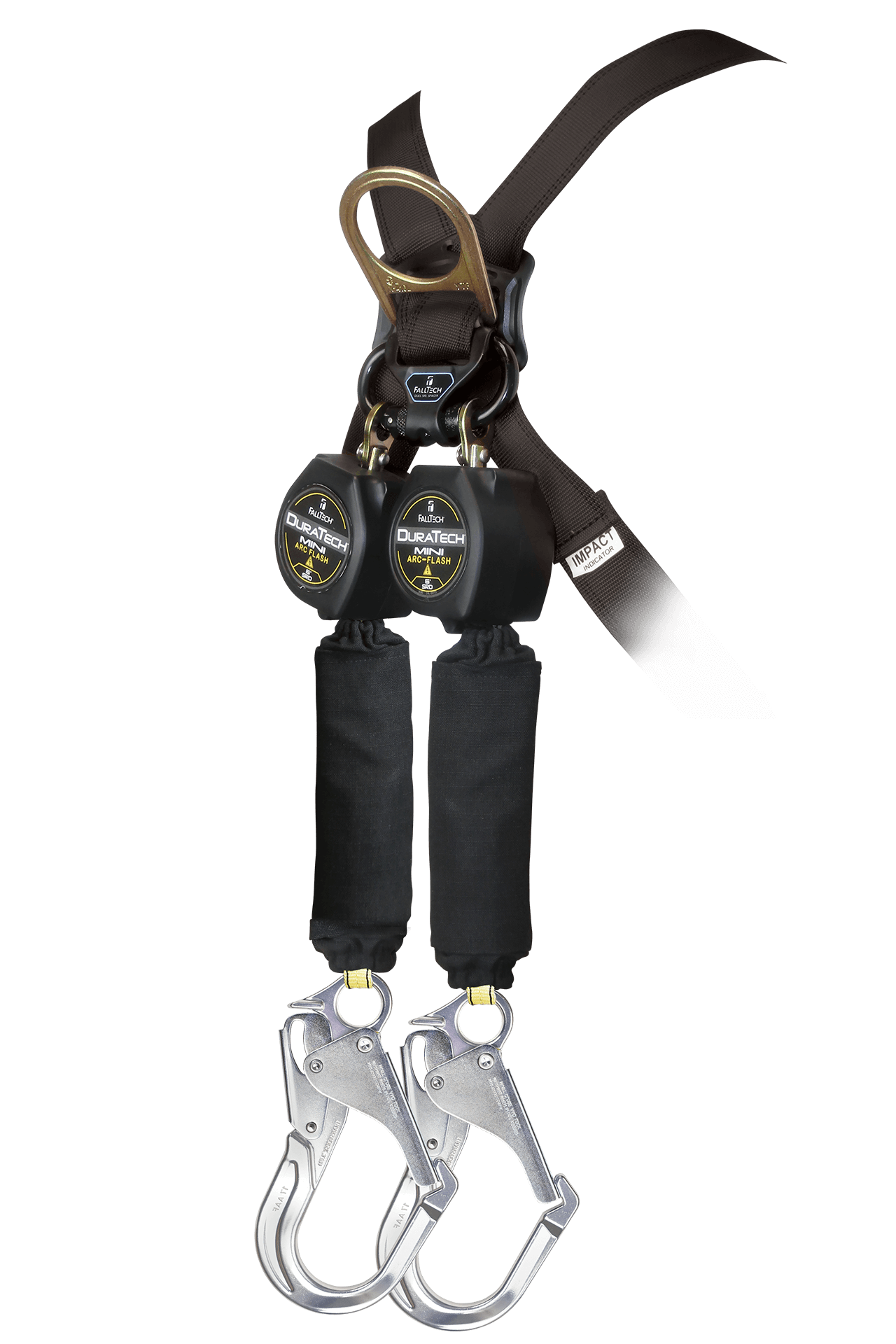 6' Arc Flash DuraTech® Mini Class 1 Personal SRL-P with Aluminum Rebar Hooks, Includes Steel Dorsal Connecting Carabiner