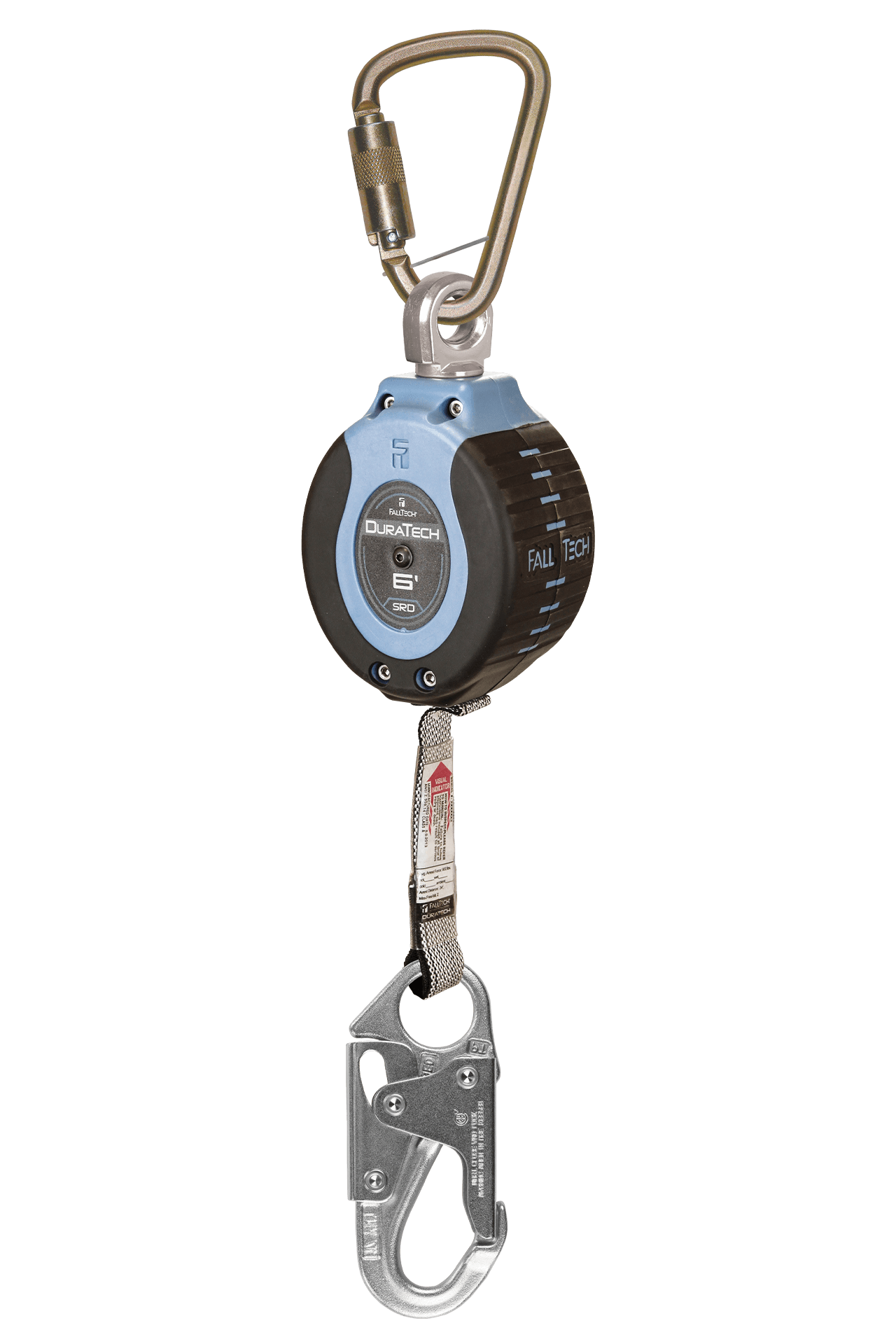 6' DuraTech® Personal SRL with Steel Snap Hook, Includes Steel Dorsal Connecting Carabiner