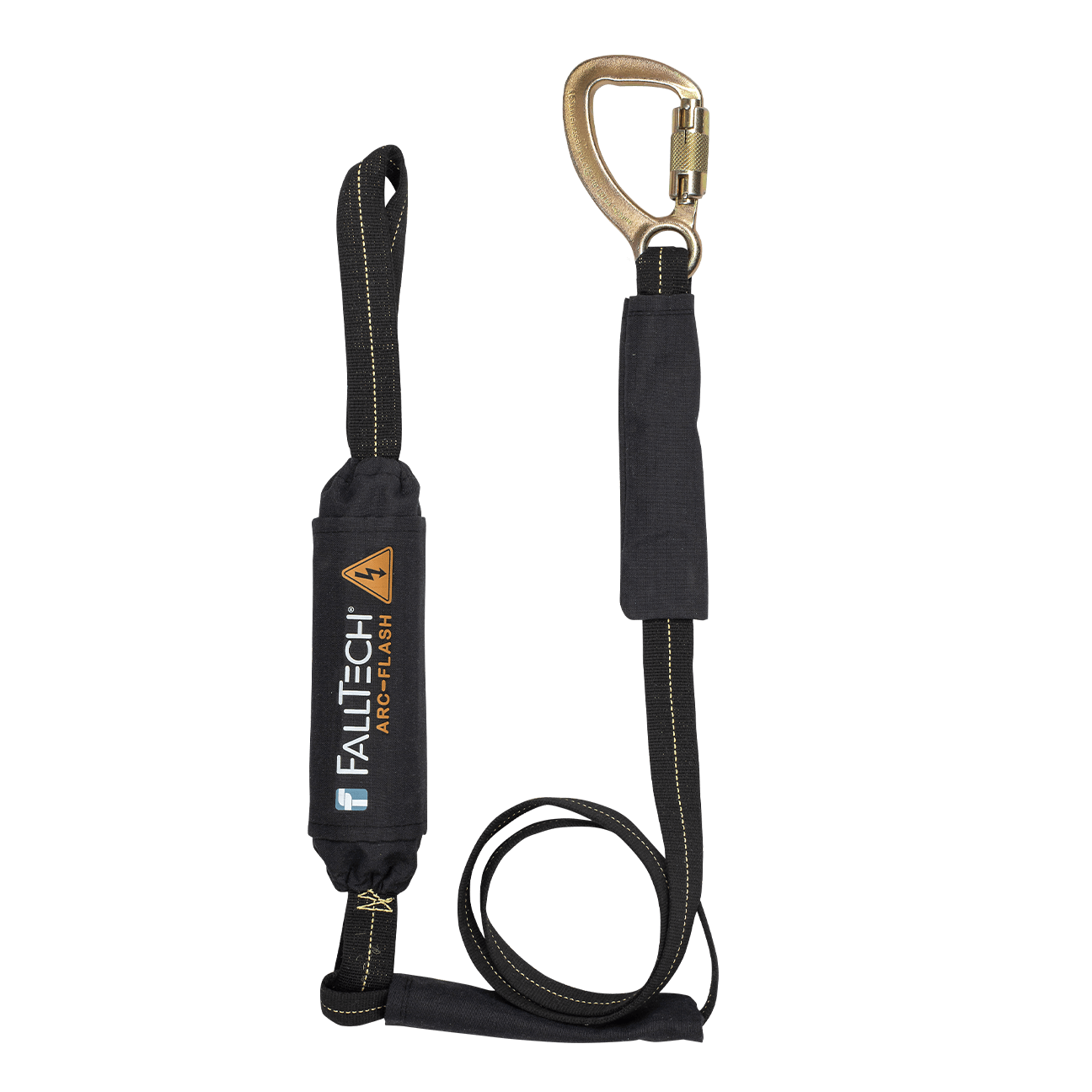 6' Arc Flash Energy Absorbing Lanyard, Single-leg with Choke-loop and Steel Snap Hook