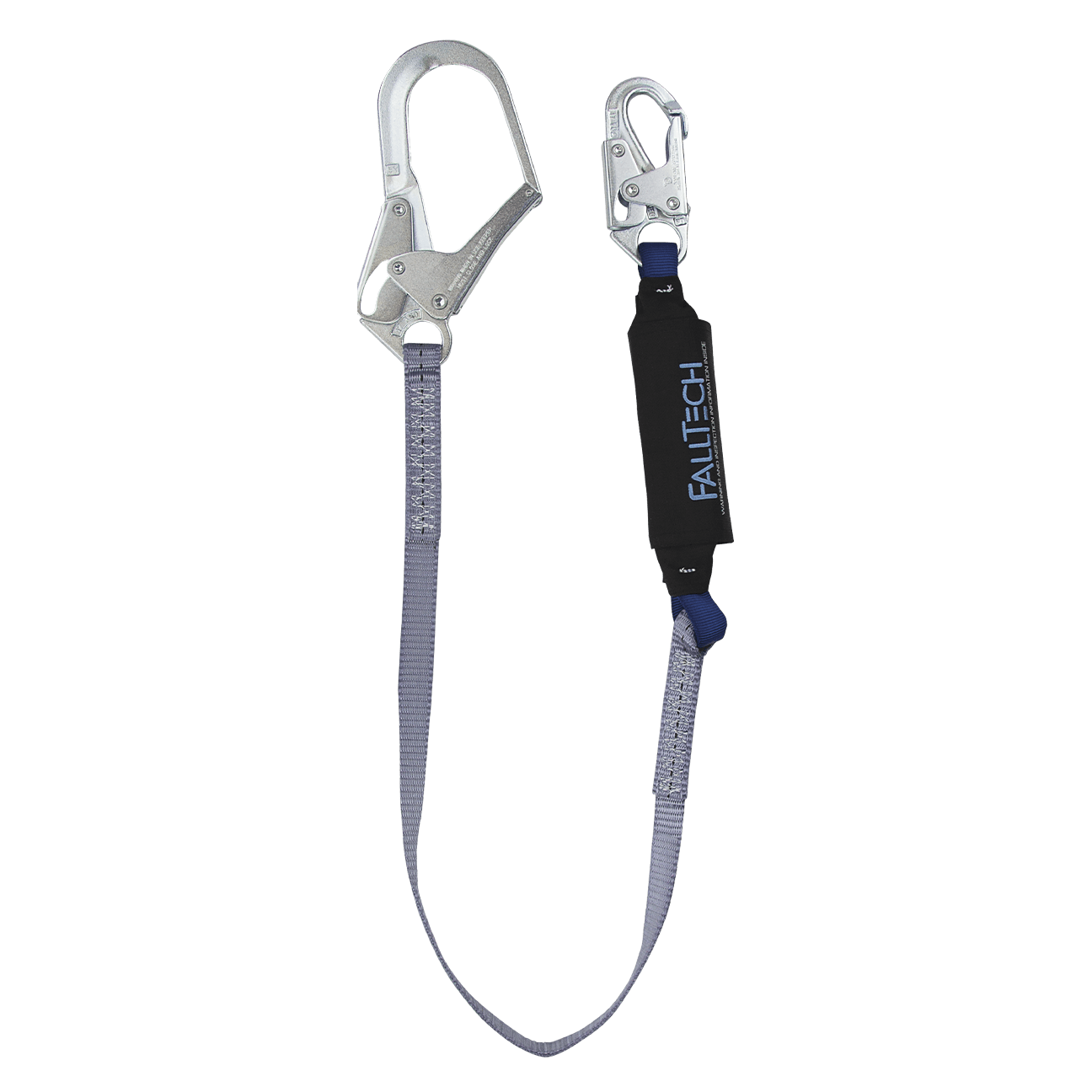 4' ViewPack® Energy Absorbing Lanyard, Single-leg with Steel Connectors