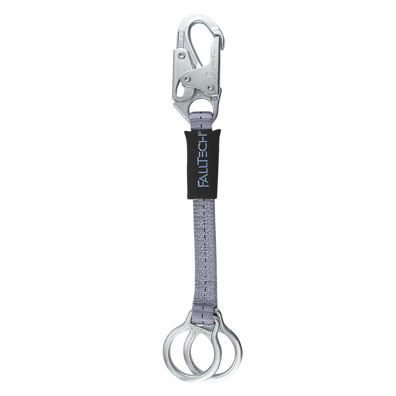 18" Double D-ring Dorsal Extender with Steel Snap Hook