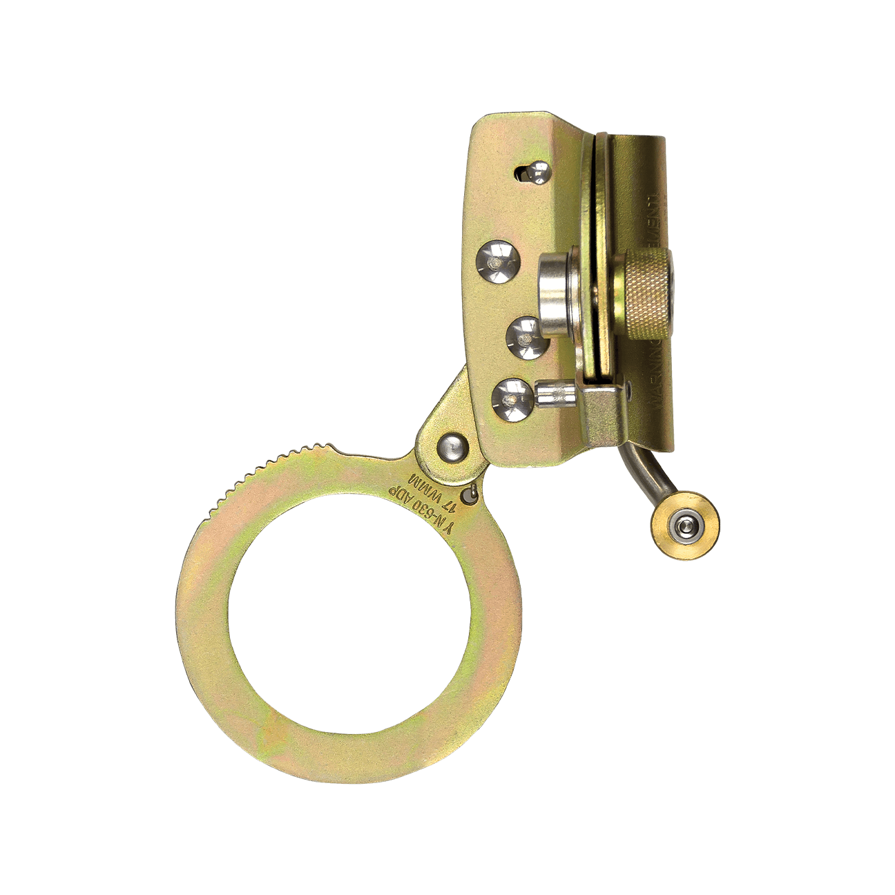 Hinged Trailing Fall Arrester, Alloy Steel with Anti-panic
