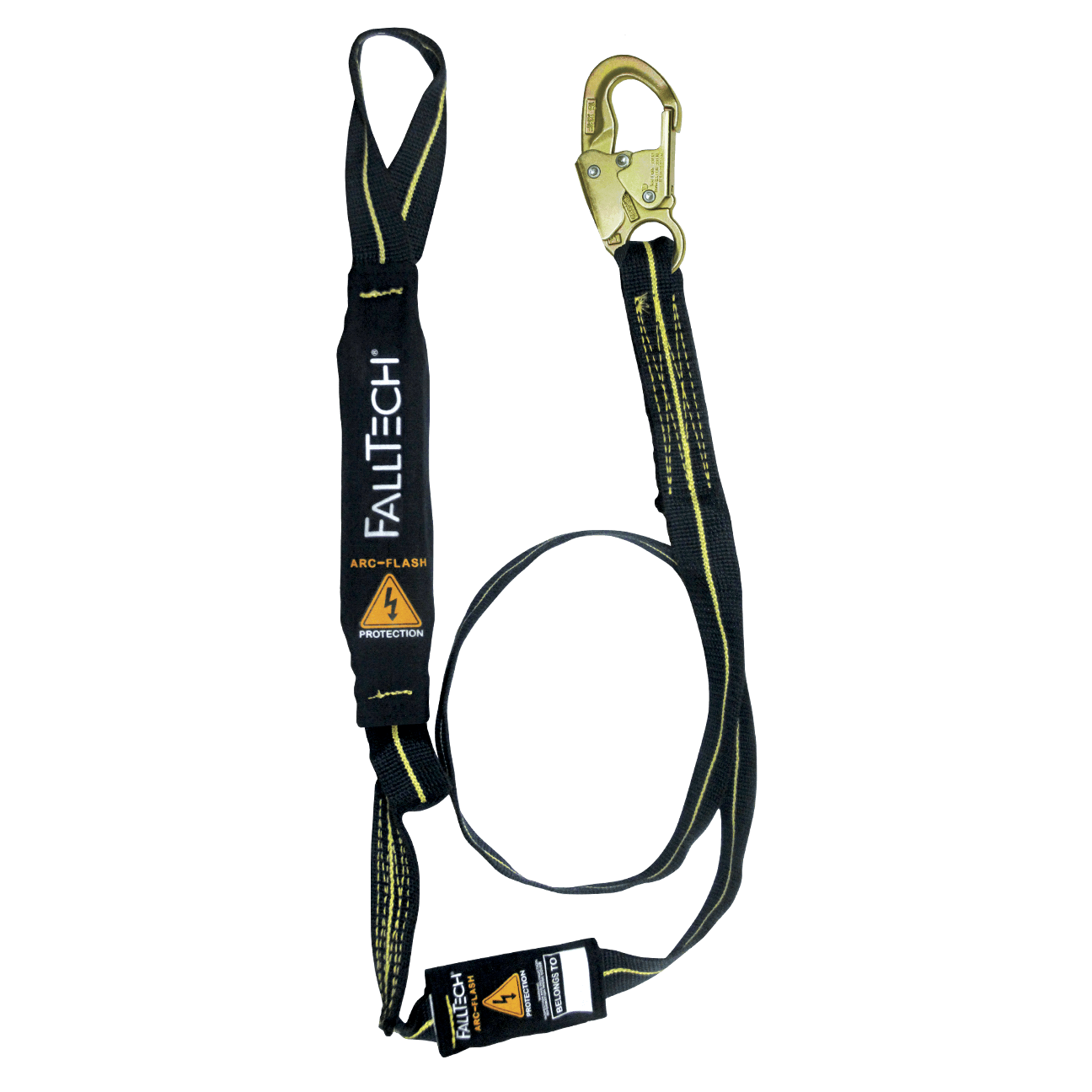 6' Arc Flash Energy Absorbing Lanyard, Single-leg with Choke-loop with Steel Snap Hook