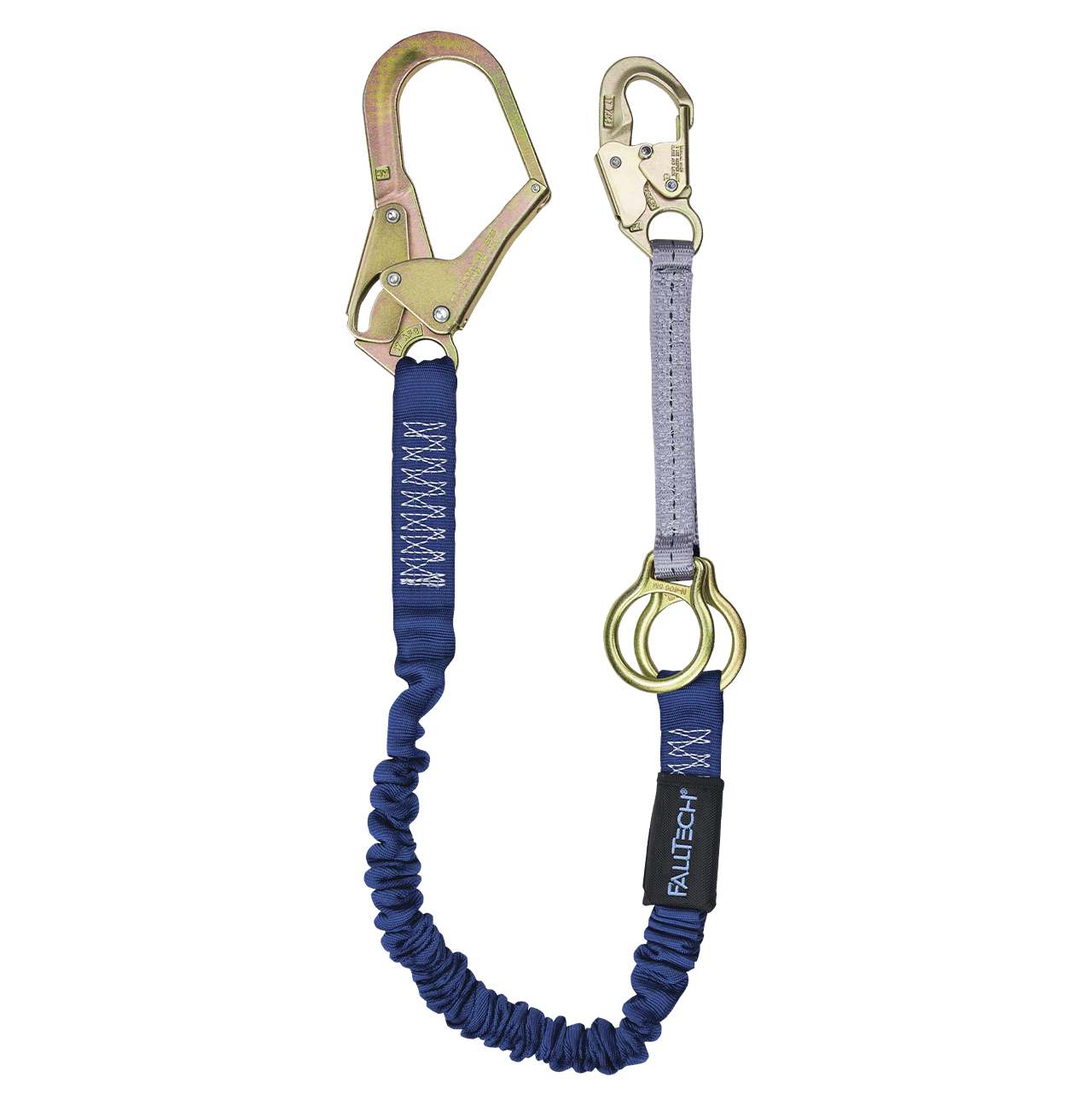4½' to 6' ElasTech® Energy Absorbing Lanyard, Single-leg with SRL D-ring