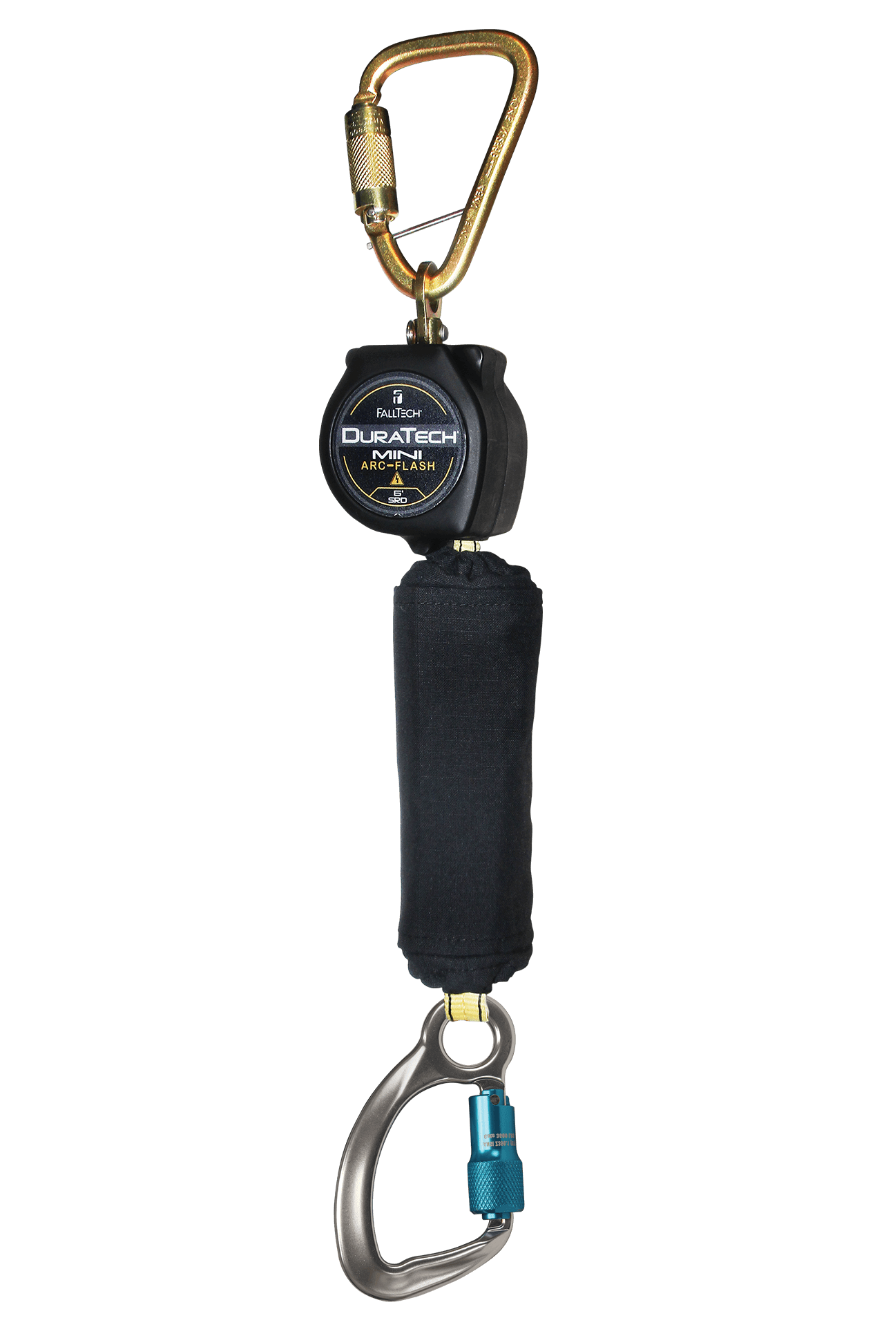 6' Arc Flash DuraTech® Mini Class 1 Personal SRL-P with Aluminum Carabiner, Includes Steel Dorsal Connecting Carabiner